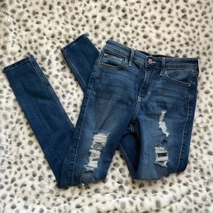 Pair of dark blue Hollister, jeans, size 25
